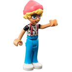 LEGO Aksesuar Moc Custom Minifigür Minifigure Friends Olly Erkek Mercan Şapka Sarı Saç Pantolon