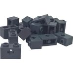 LEGO Aksesuar Moc Technic Brick 1 X 2 Axle Delikli Tuğla Koyu Gri