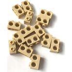 LEGO Aksesuar Moc Technic Brick 1 X 2 Pin Çift Delikli Taba Tan Tuğla