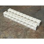LEGO Aksesuar MOC Technic Custom Brick 1 x 10 Pin Delikli Tuğla Beyaz