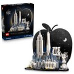 LEGO Architecture New York City – Büyük Elma 21066 - Yetişkinler için Seyahat Hatırası Model Yapım Seti (1465 Parça)