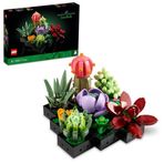 LEGO Botanicals Sukulentler 10309 – Yetişkinler için 9 Farklı Bitki ve Saksı İçeren Dekoratif Yaratıcı Yapay Çiçek Modeli Yapım Seti, Kadınlar ve Erkekler için Sevgililer Günü Hediye Fikri (771 Parça)