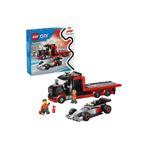 LEGO City Audi F1 Yarış Arabalı F1 Sergileme Kamyonu 60493 – 7 Yaş Üzeri için Minifigür İçeren Oyunc