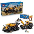 LEGO City Damperli Kamyon ve Ön Yükleyici 60494 - 8 Yaş ve Üzeri Çocuklar için 3 Minifigür İçeren Oyuncak Yapım Seti (1132 Parça)