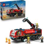 Lego City Havaalanı İtfaiye Kamyonu 60499 – 7 Yaş Ve Üzeri Çocuklar Için 4 İtfaiyeci Minifigürü Ile