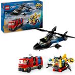 Lego City Helikopter, İtfaiye Kamyonu Ve Denizaltı Karışımı 60462-7 Yaş Ve Üzeri Çocuklar Için Yarat
