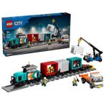 LEGO City Vinç ve Kamyonlu Liman Yük Treni – 60509 (803 Parça)