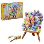 LEGO Creator 3’ü 1 arada Çiçekli Tablo 31390 - 8 Yaş ve Üzeri Çocuklar için Çerçeve veya Palet ve Resim Olarak İnşa Edilebilen Yaratıcı Oyuncak Yapım Seti (348 Parça)