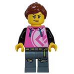 Lego CTY1626 Kick Scooter Driver Female Mini Figür