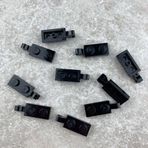 LEGO Custom Aksesuar Plate Modified 1 x 2 Clip Siyah Tuğla