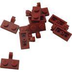 LEGO Custom Aksesuar Plate Modified 1 x 2 Yatay Clip Bordo Tuğla