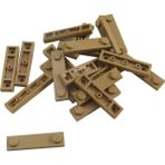 LEGO Custom Aksesuar Plate Modified 1 X 4 Stud Groove Koyu Taba Tuğla