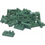 LEGO Custom Akseuar Plate Modified 1 x 2 Merkezde Clip Kum Yeşili Tuğla