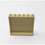 LEGO Custom MOC Aksesuar Creator Panel 1 x 6 x 5 Tuğla Duvar Tan