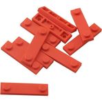 LEGO Custom MOC Aksesuar Plate Modified 1 x 4 Stud Groove Coral Tuğla