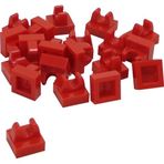 LEGO Custom Moc Plate Modified 1 X 1 Tile Clip Kırmızı Tuğla