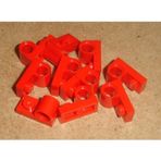 LEGO Custom MOC Technic Plate Modified 1 x 2 Pin Delikli Kırmızı Tuğla