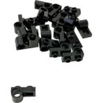LEGO Custom Technic Plate Modified 1 x 2 Ters Pin Delikli Siyah Tuğla