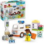 LEGO Duplo Ambulans ve Sürücü 10447 - 100 Parça Eğitici Oyuncak Seti 2+ Yaş İçin Hediyelik