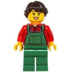 Lego HOL038 Overalls Farmer Female Mini Figür