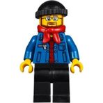 Lego HOL090 Winter Holiday Train Station Bus Driver Mini Figür
