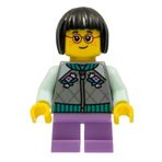 Lego HOL262 Child Girl Flat Silver Jacket Mini Figür
