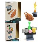 LEGO Marvel - Guardians Of The Galaxy Holiday Special (2022) Food And Drinks Table Christmas Turkey And Flame (28 Parça) (18 Parça)