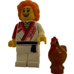LEGO Minifigür Ninja Kız & Kahverengi Tavuk +6 Yaş (1 Parça)