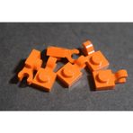 LEGO Moc Aksesuar Plate Modified 1 X 1 Turuncu Yatay Clipli Düz Tuğla