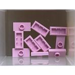 LEGO Moc Aksesuar Plate Modified 1 X 2 Jumper Pembe Düz Fayans Tuğla