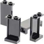 LEGO Moc Custom Aksesuar Creator Panel 1 X 2 X 3 Tuğla Siyah