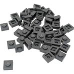 LEGO Moc Custom Aksesuar Creator Plate 1 X 1 Düz Tuğla Koyu Gri