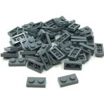 LEGO Moc Custom Aksesuar Creator Plate 1 X 2 Düz Tuğla Koyu Gri