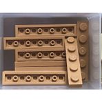 LEGO Moc Custom Aksesuar Creator Plate 1 X 5 Düz Tuğla Açık Kahverengi