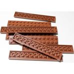 LEGO Moc Custom Aksesuar Creator Plate 2 X 12 Uzun Düz Tuğla Kahverengi