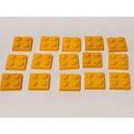 LEGO Moc Custom Aksesuar Creator Plate 2 X 2 Düz Tuğla Açık Turuncu
