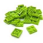 LEGO Moc Custom Aksesuar Creator Plate 2 X 2 Düz Tuğla Fıstık Yeşili
