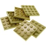 LEGO Moc Custom Aksesuar Creator Plate 4 X 4 Düz Tuğla Taba