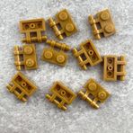 LEGO MOC Custom Aksesuar Plate Modified 1 x 2 Kenarı Bar Altın Tuğla