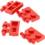 LEGO MOC Custom Aksesuar Plate Modified 1 x 2 Kenarı Bar Kırmızı Tuğla