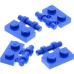 LEGO MOC Custom Aksesuar Plate Modified 1 x 2 Kenarı Bar Mavi Tuğla
