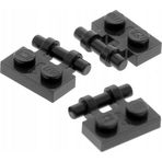 LEGO MOC Custom Aksesuar Plate Modified 1 x 2 Kenarı Bar Siyah Tuğla