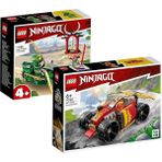 Lego Ninjago seti: Kai'nin ninja yarış arabası EVO 2'si 1 arada yarış arabası (71780) +Lloyd'un ninja motosikleti (71788)
