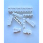 LEGO Orijinal Parçalar - Karma - 2 x 10 1 x 4 1 x 3 Curved Beyaz Brick (9 Parça)