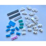 Lego Orijinal Parçalar Karma Mavi Yeşil Beyaz Tile Plate