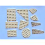 LEGO Orijinal Parçalar - Karma - Plate Tan 6 x 8 4 x 8 4 x 6 (10 Parça)