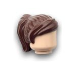 LEGO Orijinal Parçalar - Minifigür Için Kadın Kahverengi At Kuyruğu Saç