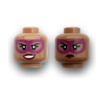 Lego Orijinal Parçalar Minifigürler için Kafa Batgirl Çift Suratlı Tek Kafa Lego