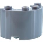 LEGO Orjinal Aksesuar Custom Cylinder Half 2 X 4 X 2 Tuğla Açık Gri Silindir