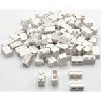 LEGO Orjinal Aksesuar Custom Moc Brick Modified 1 x 2 Masonry Özel Tuğla Görünümlü Beyaz 6 Adet
